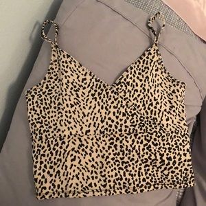cheetah print tank top